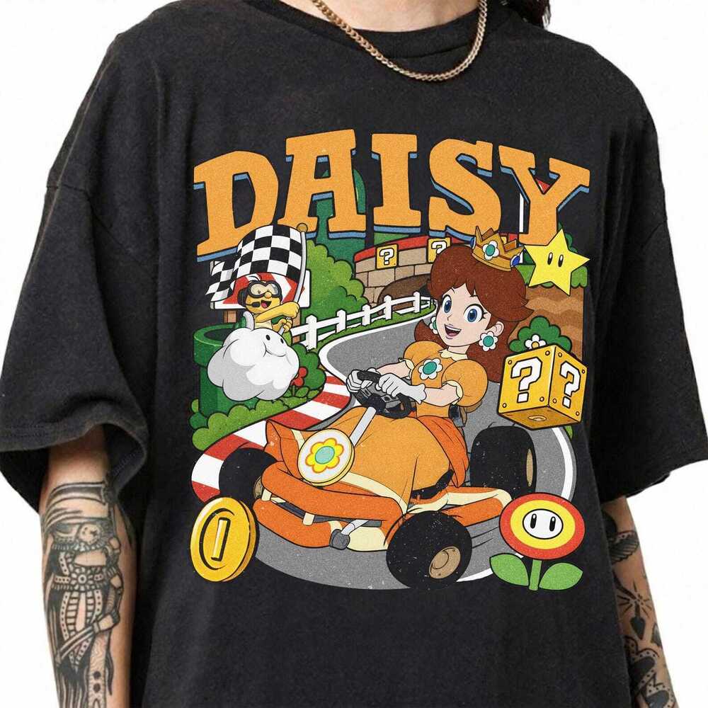 Retro Plumber Game Fairytale Princess Racing Shirt